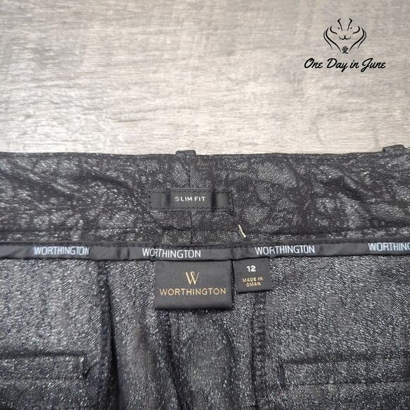 Worthington Slim Fit Dress Pants Size 12 - Picture 2 of 6